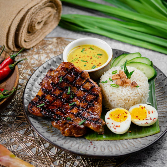 Nasi Kukus Ayam Bakar Gulai