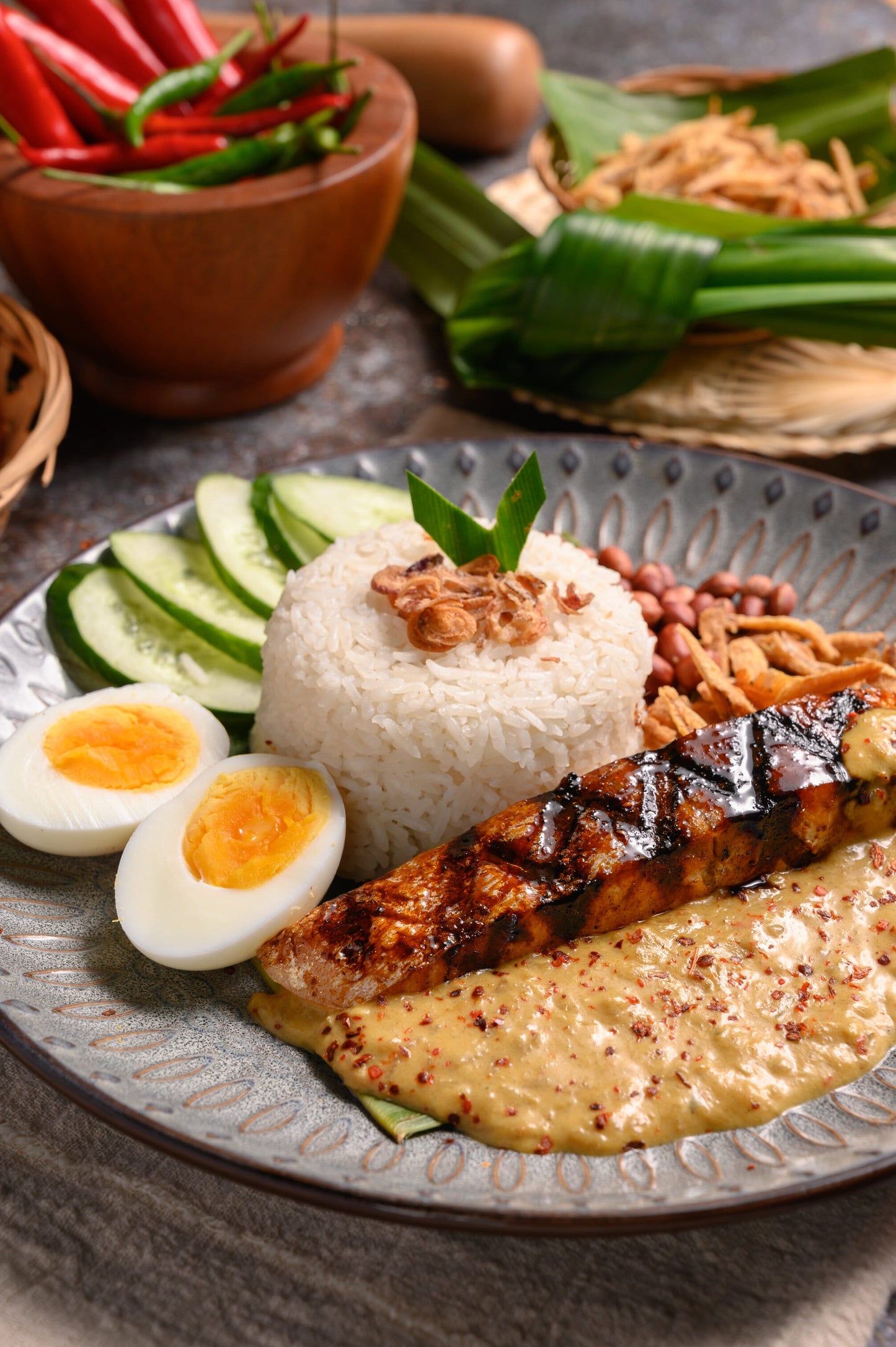 Nasi Lemak Salmon NALE